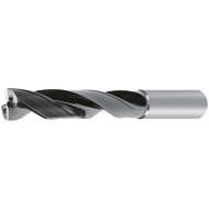 Flat drill bit, solid carbide 180° 5xD 3 mm IC TiAlN